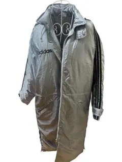 adidas 中綿ロングベンチコート Lサイズ　90s
