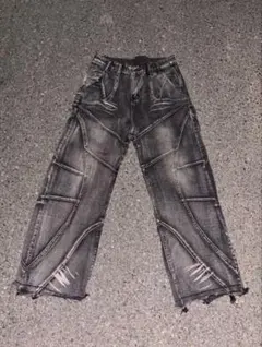 archive black damage pants y2k opium - メルカリ