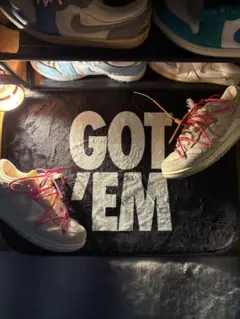 GOT 'EM ロゴマット 黒白