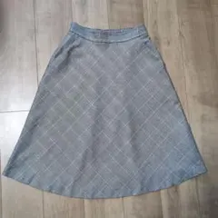 フレアスカート Mサイズ グレンチェック柄　秋冬