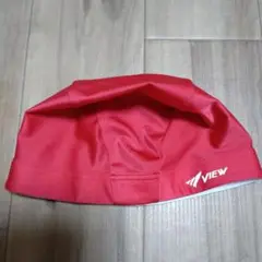 VIEW 水泳帽 赤 49~53cm