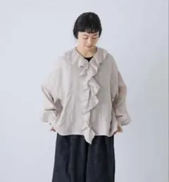 パドカレ26awウィリアムモリス柄 長袖ブラウス - メルカリ