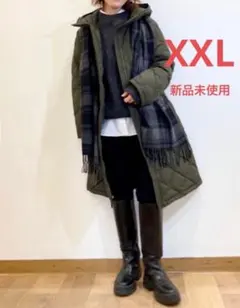UNIQLO パフテックロングコートリラックスフィット XXL OLIVE