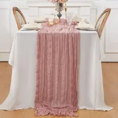 《yuri様　くすみピンク》90×180テーブルクロスウェルカムスペース　結婚式