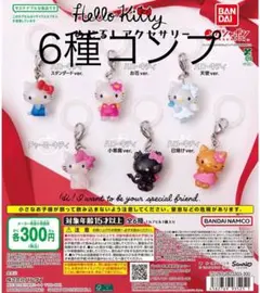 【新品未開封】ハローキティ めじるしアクセサリー 6種セット