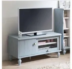 フレンチアンティーク TVボード 配線穴付き 白 - メルカリ