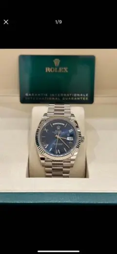 ROLEX 自動巻き 腕時計 ブルー