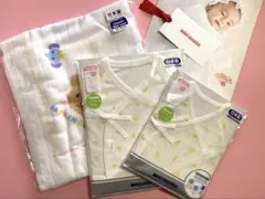 【新品】‼️半額以下‼️ミキハウス 4点セットコンビ肌着50-60 ベビーローション