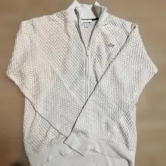 LACOSTE ジップアップニット ホワイト FR4