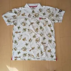 OUTDOOR 総柄　ポロシャツ Lのサムネイル