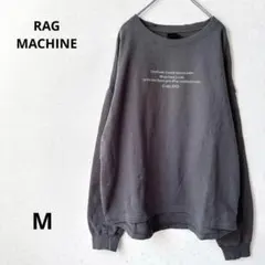 ラグマシーン 長袖トレーナー スウェット オーバーサイズ バックプリント 大きめ