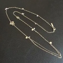 ANNA SUI アナスイ ロングネックレス 蝶 バタフライ スペード 2連