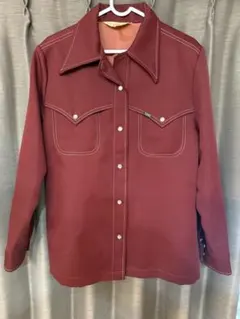 USA製 Lee Lady Lee ウエスタンシャツ ボルドー ヴィンテージのサムネイル