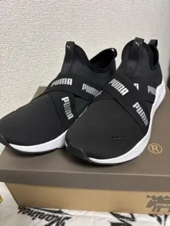 PUMA スリッポン ブラック　24.5 美品