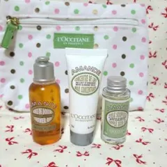 L'OCCITANE AMANDE ボディケア3点セット　ポーチつき　新品未使用