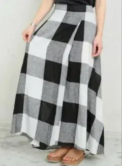 リネンロングスカート