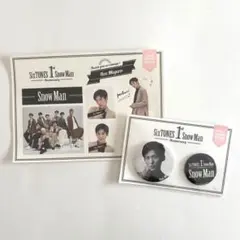 Snow Man 目黒蓮　ステッカー＆缶バッジセット