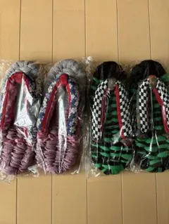 鬼滅の刃っぽい　布ぞうり
