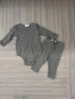 ZARA グレー ロンパース・カバーオール 3-6ヶ月