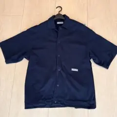 CAHLUMN 半袖シャツ ネイビー
