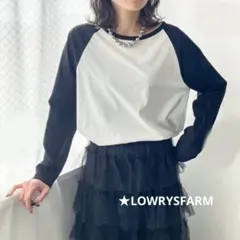 美品 LOWRYS FARM ローリーズ シアーラグランTシャツ カットソー