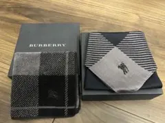 新品未使用バーバリー Burberry ハンカチ ハンドタオル2枚セット