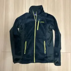 patagonia Mサイズ フリースジャケット 黒/黄色