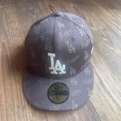 NEW ERA 59FIFTY ドジャース 総柄 キャップ 7 5/8