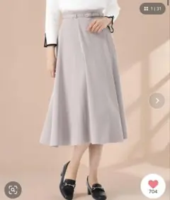 MISCH MASCH ベルト付きフレアスカートのサムネイル