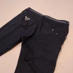 BEAMS HEART クロップドパンツ ストレッチ 大きめ 濃紺 XL