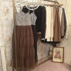 ★最終SALE★【未使用に近い】千鳥チュールドッキングワンピースmille