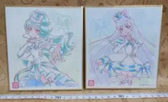 プリキュア 色紙 ART アート キュアニャミー キュアリリアン セット