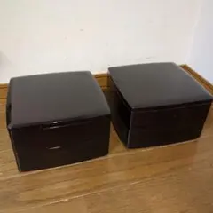 茶色の4段重箱、2段、3段にもなります。