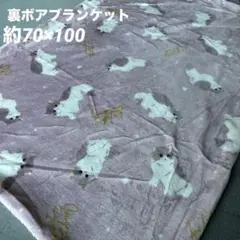 ★新品未使用★ 猫　猫ちゃん　裏ボア合わせブランケット　ピンク