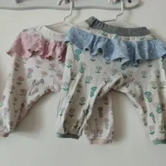 100cm　ハンドメイド　Playパンツ　6分丈