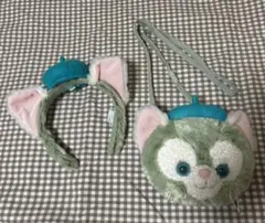 美品 ディズニー ジェラトーニ カチューシャ ポシェット 2点セット