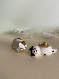 デコレコンコンブル　観察猫　ハチワレお昼寝猫