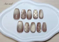 マグネット　ハートホロ　ネイルチップ