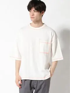 niko and…(ニコアンド)ホワイト コットン Tシャツ Lサイズ