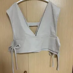 ビスチェ　ベスト　ベージュ