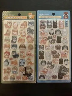 正規品 ボンボンドロップシール 和柄 新作 柴犬　和犬 日本犬 新品未使用 レア