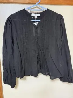 ZARA 長袖 ブラック ブラウス 156cmのサムネイル