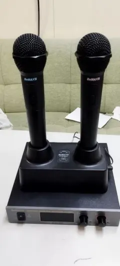 BeMAX'S ワイヤレスマイク 2本セット 充電スタンド付き　RV700 BeMAX'S ワイヤレスマイク 2本セット 充電スタンド付き RV700 - メルカリ