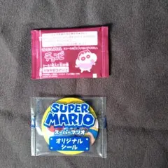 スーパーマリオ　ベジポタ　オリジナルシール・クレヨンしんちゃんのチョコビシール