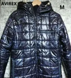 【値下げ不可・美品】AVIREX リバーシブルダウンジャケット【M・ブラック】のサムネイル