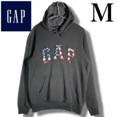 美品✨OLD GAP ギャップ　パーカー ダークグレー　サイズM　裏起毛