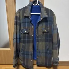 チェック柄フリースジャケット