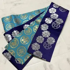 【踊用】リバーシブル 紫 ターコイズブルー