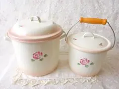 Pさま専用】フランスアンティークホーロービギンタイプポット - メルカリ