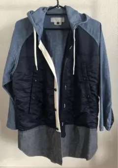 レア GANRYU COMME des GARCONS デニムパーカーシャツ